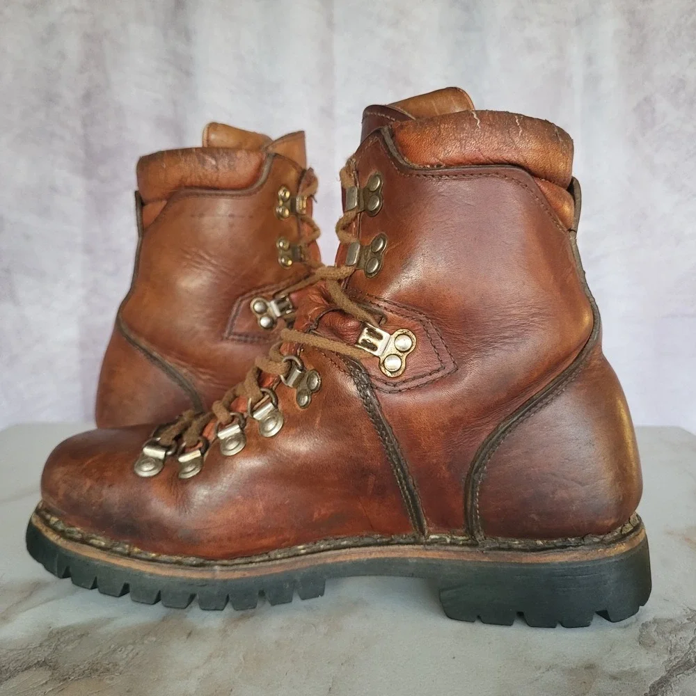 Zermatt Vibram Montagnablock Heavy Duty Mountaineering Boots US Men's Size 7.5